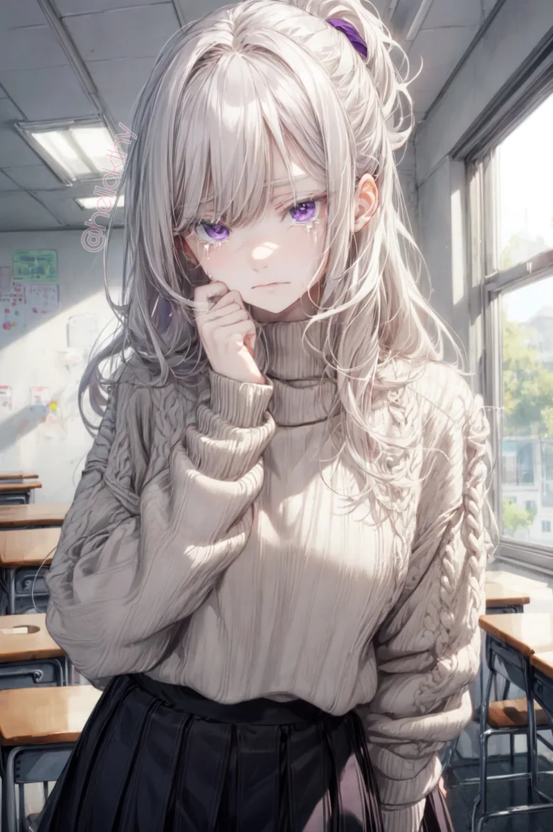 Himari (Your Bullied Albino Classmate) scenario artwork