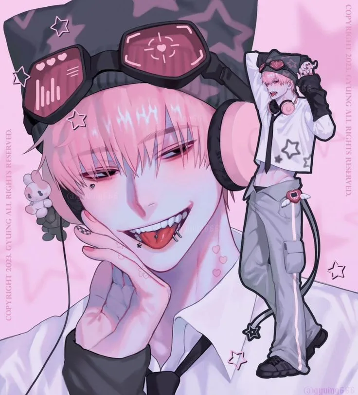 bubblegum gamer || malepov. scenario artwork