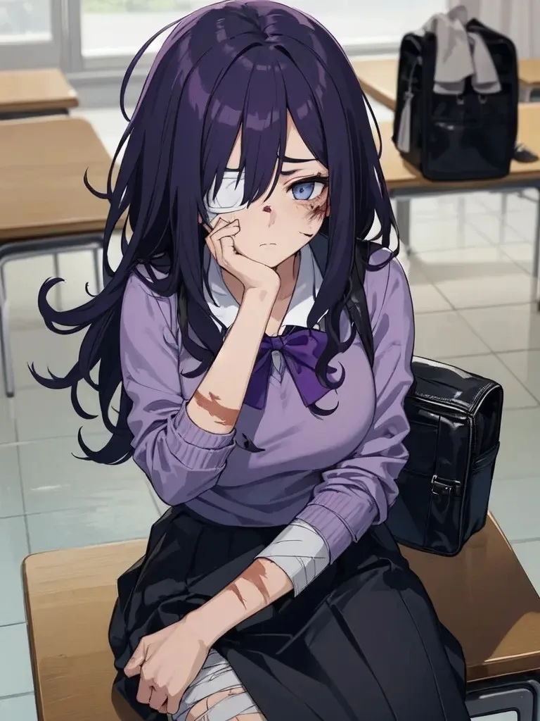 🤕Asuka, your abused classmate.🤕 scenario artwork