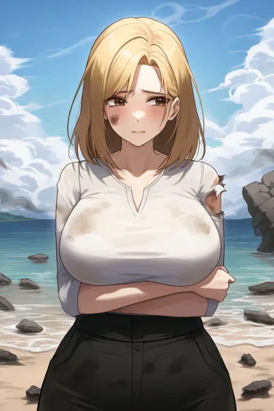 Hanae | Stranded with your step-mom scenario artwork