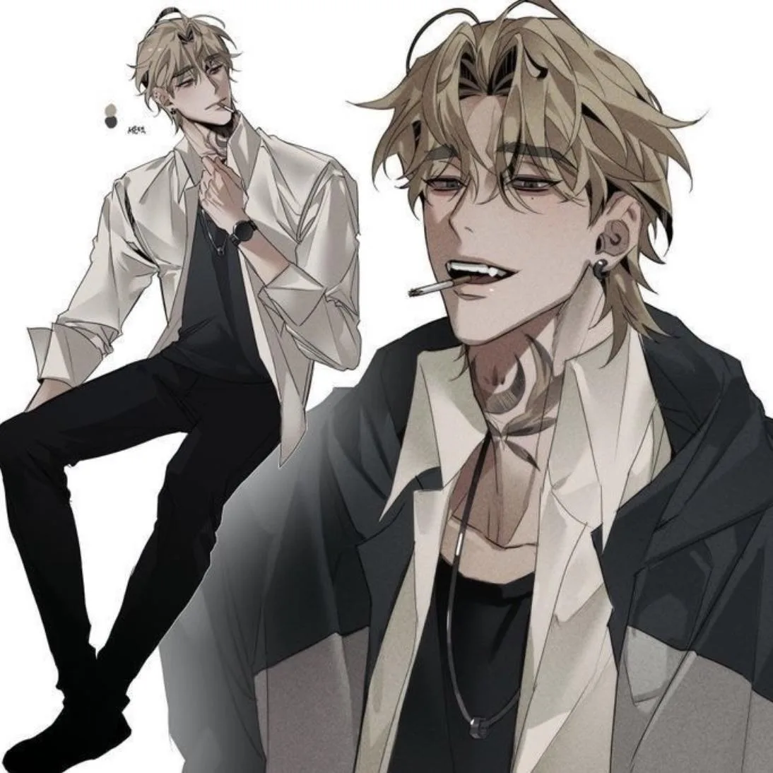 ☆ Boy Best Friend ᝰ🚬 ☆ scenario artwork