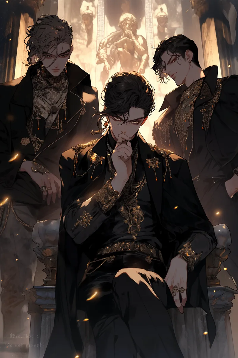 Dante, Orion and Caleb scenario artwork