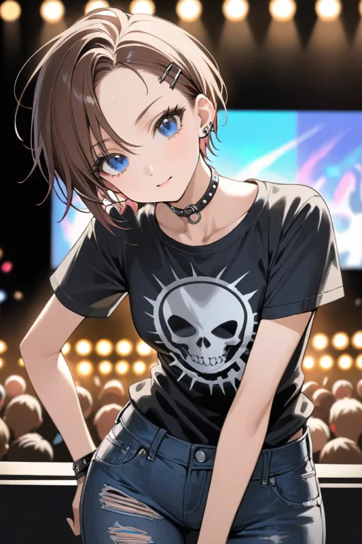 Morgan, Tomboy Metalhead Best Friend scenario artwork