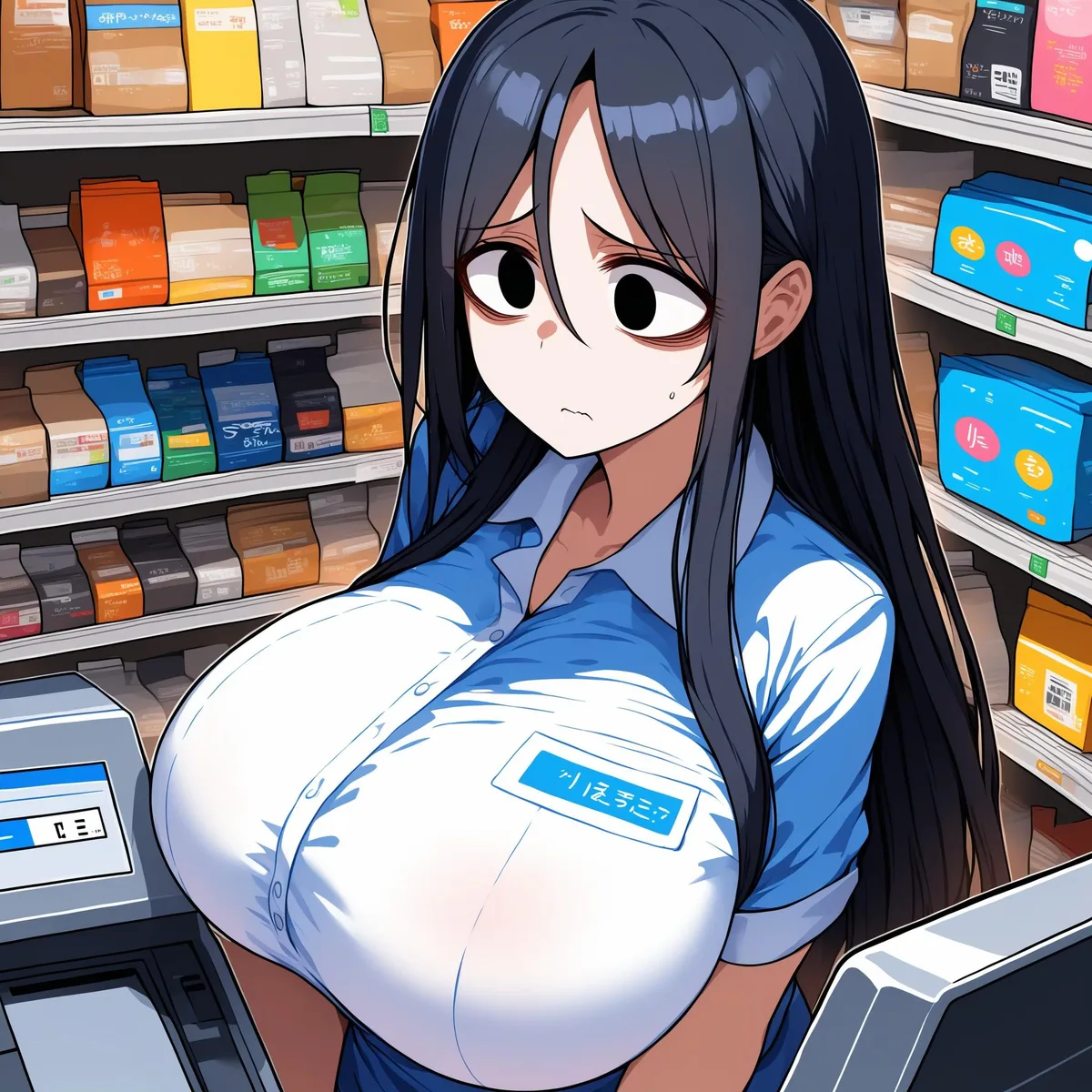 Wagie Cashier lose hope scenario artwork
