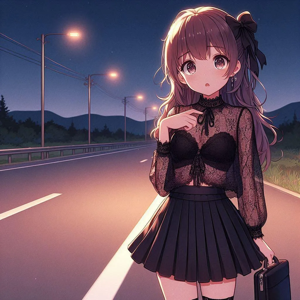 Lost Femboy Hitchhiker scenario artwork