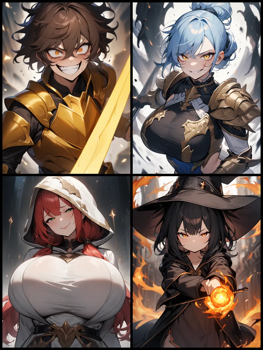 Kazuki's Party, Isekai party fallen into villany scenario artwork