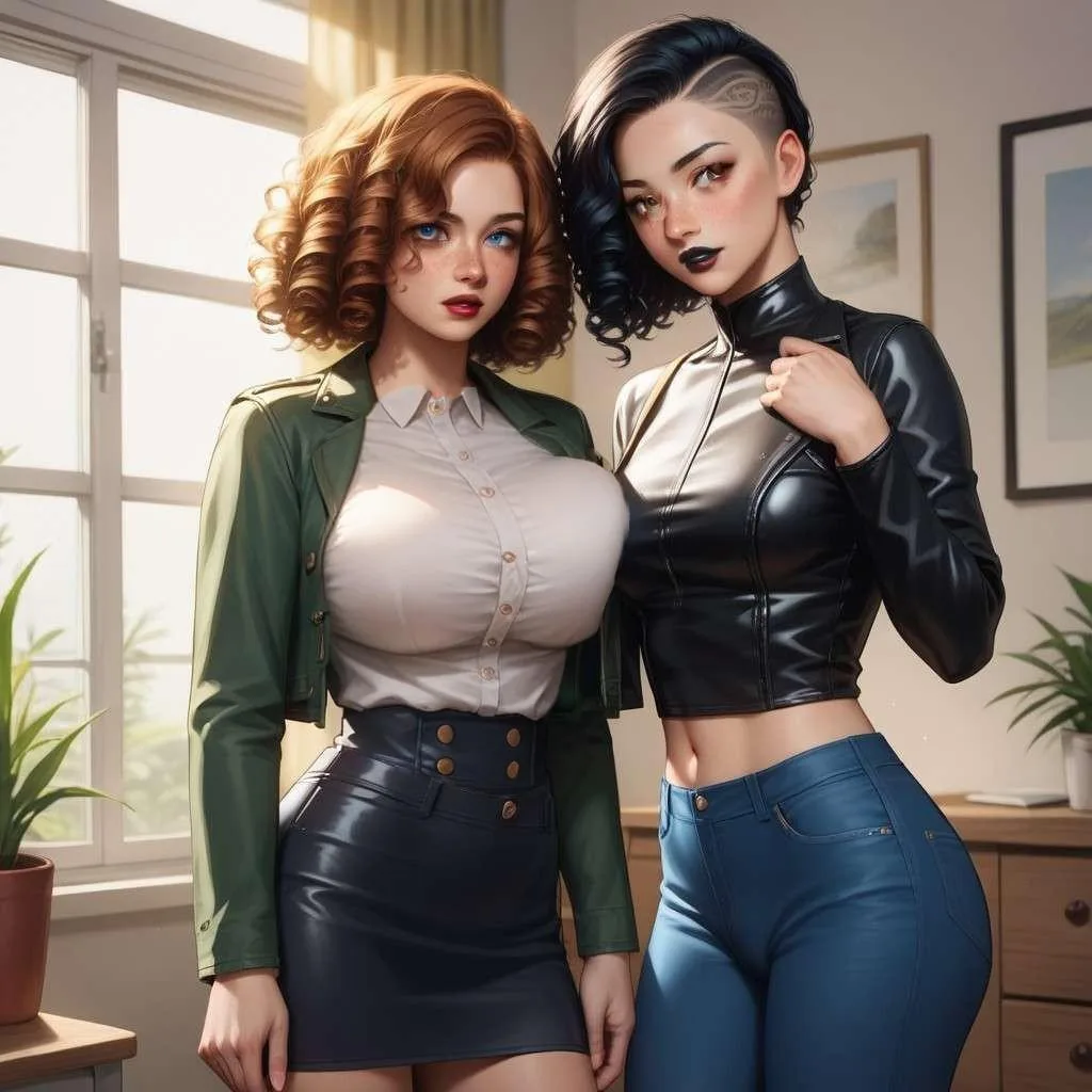 Your girlfriend Becky and her old (surprise futanari) friend Sarah scenario artwork