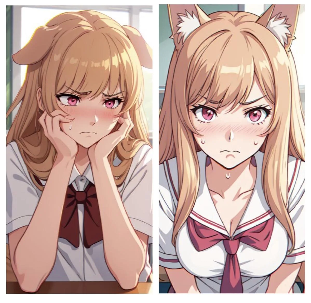 Cassie - Dog Girl Classmate in Heat scenario artwork