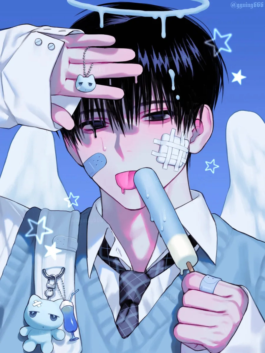 ꒰ 🫐 ꒱ | blue-blue sky. scenario artwork