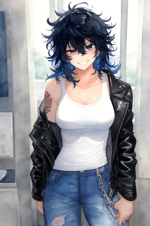 Rika, sadistic tomboy bully scenario artwork