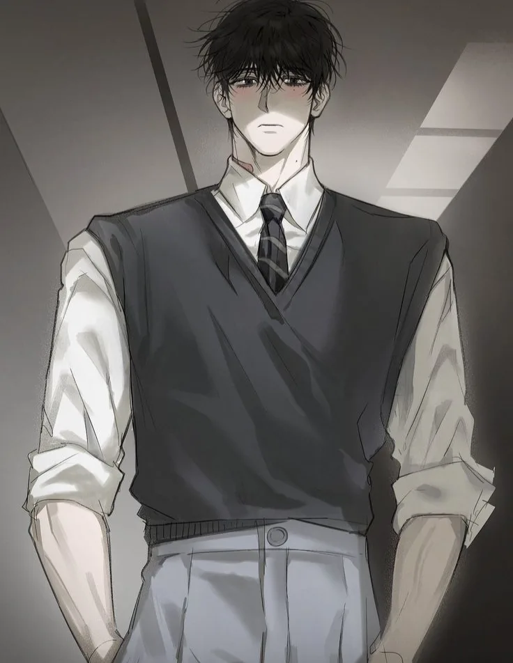 A man who is known to be quiet pays attention to you scenario artwork