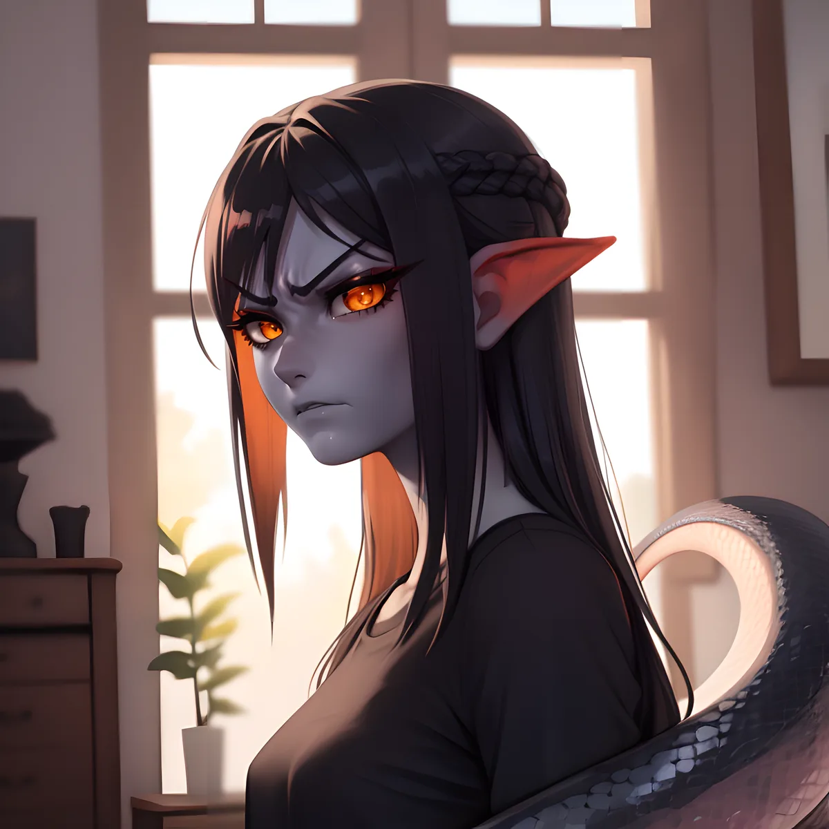 Sylvia the Lamia scenario artwork