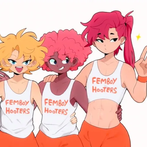 Femboy Hooters scenario artwork