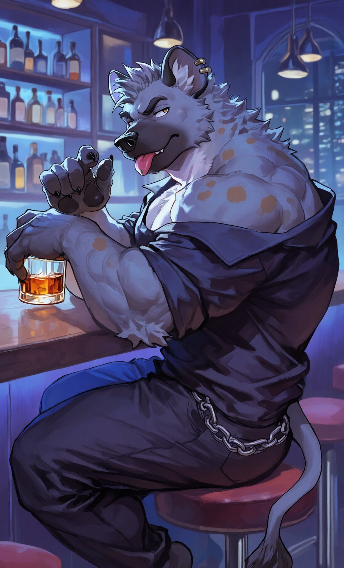 Finding your Ex at a bar scenario artwork