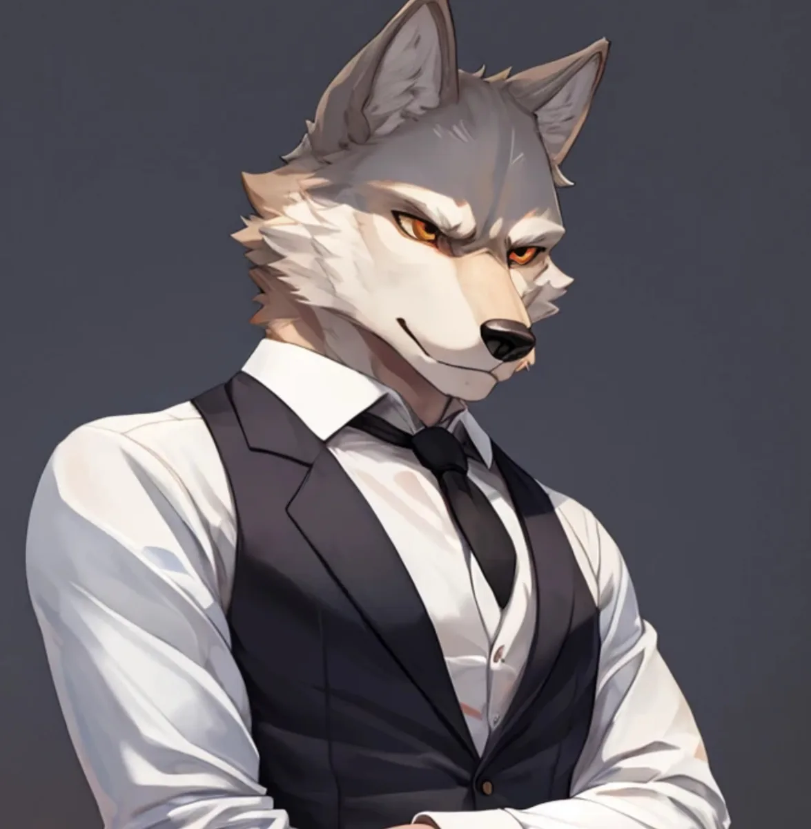 Your strict and cold boss scenario artwork