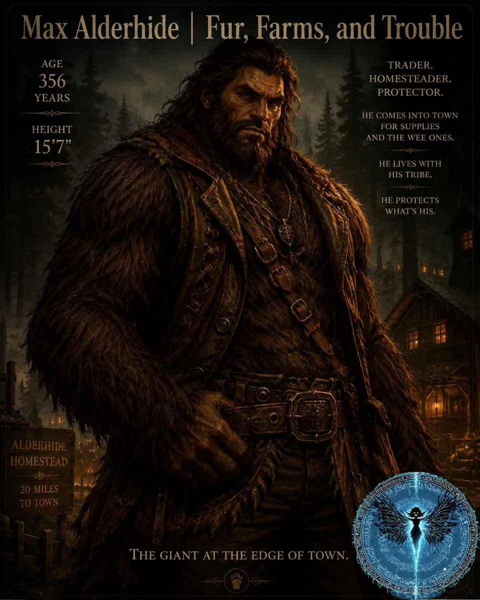 Max Alderhide | Fur, Farms, and Trouble scenario artwork