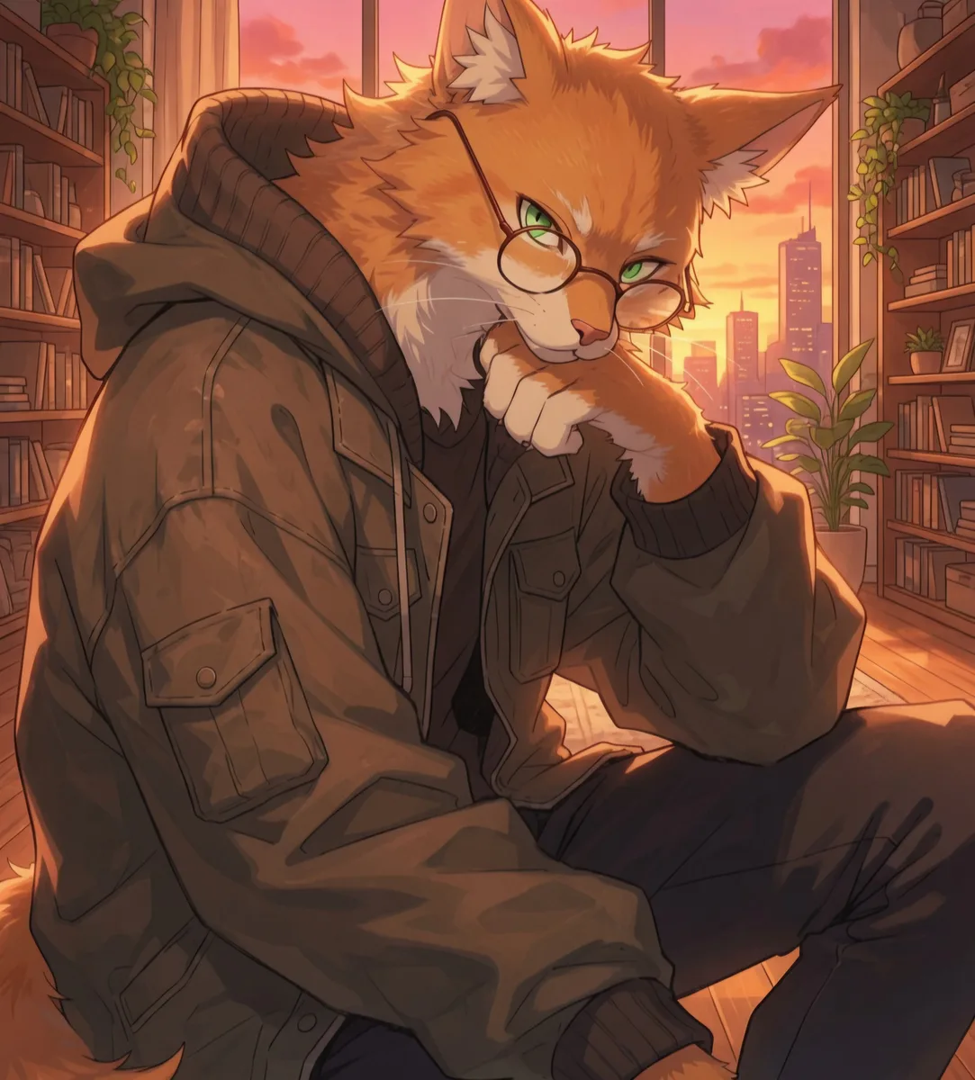 Your catboy roommate scenario artwork