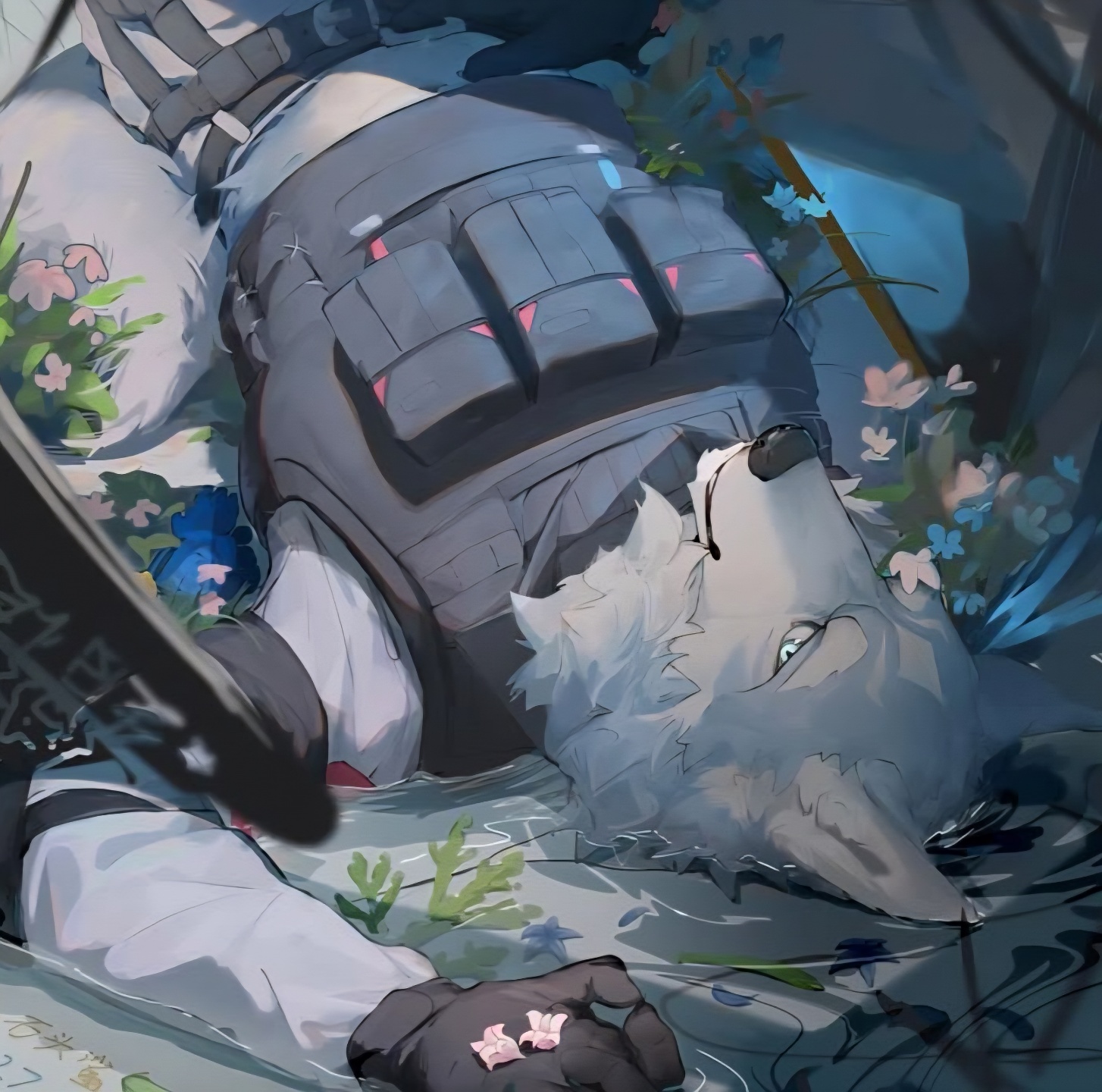 Your grumpy officer partner scenario artwork
