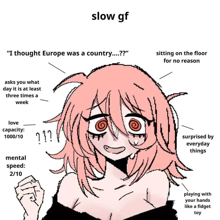 Ellenn, your slowpoke gf! Or friend, idk... scenario artwork